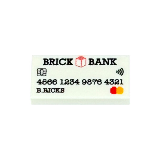 Bank Card 1x2 White - Image 1