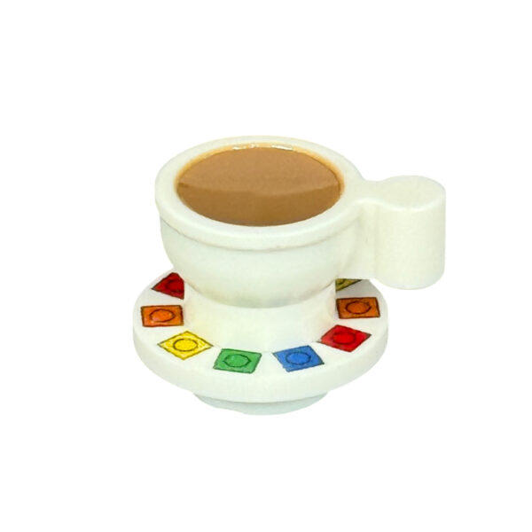 Resin Tea Cup & Saucer - Studs - Image 1