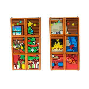 Christmas Window Pair